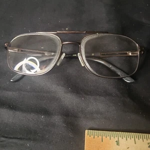 Stetson Aviator Eyeglass Frames XL-24 Zyloware 058 Silver Double Bridge 57-18 - Picture 1 of 8