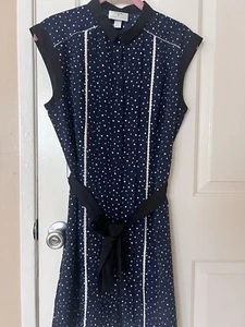 Jason Wu - Navy/White Dots  Women's Shirt Dress SMALL - Picture 1 of 6