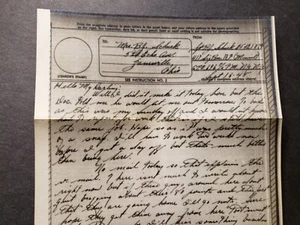 APO 696 BAD KISSINGEN, GERMANY 1945 WWII Army Cover 417 SIGNAL Bn V-MAIL Letter - Picture 1 of 3