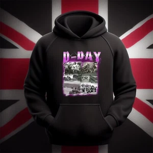 D-Day Hoodie, D Day Bootleg hoodie, Remembrance day hoodie, lest we forget hood - Picture 1 of 5