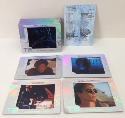 TERMINATOR 2 FILMCARDZ (Artbox) Complete CYBER-ETCH Chase Card Set (CE1-CE24) - Image 1 of 4