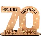 Perfect Reminder of Special Moments 2024 Birthday Wooden Sign with LED