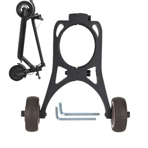 Folding Electric Scooter Handstand Stand Storage Bracket Auxiliary Wheel NEW - Picture 1 of 12