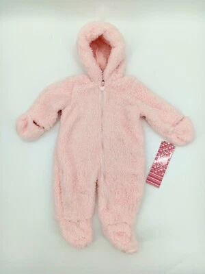 Oso de piel sintética Wippette de una pieza - Bebé 6-9 meses - Rosa claro - AA7 Foto 1 de 4