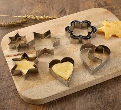 Ausstecher Herzform Plätzchen Keks Gebäck Teig Sandwich Ausstecher Form Set - Bild 1 von 4