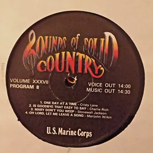 RADIO SHOW: USMC COUNTRY GOLD 37-7/8 CHRISTY LANE, MARIJOHN WIKIN,TEX WILLIAMS - Picture 1 of 3