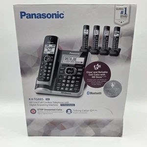 Panasonic KX-TG885 SK Telefony bezprzewodowe HD Link2Cell Automatyczna sekretarka Nib - Zdjęcie 1 z 4