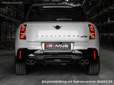 Sistema de carrera dúplex Remus V2A a partir de OPF Mini U25 JCW Countryman 2x84 mm carbono cada uno - Imagen 1 de 4