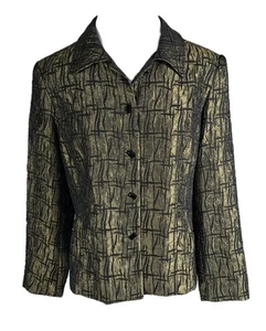Conrad C Wms 14 Green Shhen Rayon Blend Jacket 2 Pocket Jacket B47 - Picture 1 of 24