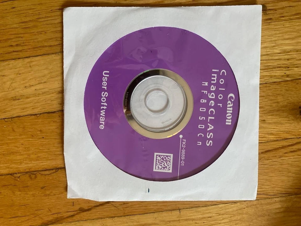 Canon ImageClass  MF8050cn  Setup Installation CD ROM Software CD Driver Disk - Image 1 of 1