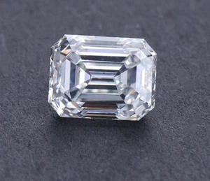 Diamond D Color FL-Clarity 6.8 Ct Certified Lab-Grown Emerald Cut CVD Gems 5OSR - Picture 1 of 9