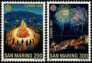 SAINT MARIN 1981 CEPT EUROPA YT n° 1024 et 1025 Neufs ★★ luxe / MNH (A) - Picture 1 of 1