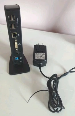 Estación de Acoplamiento Doble 2K Kensington SD3500v 5Gbps USB 3.0 M01167 K33972 con Adaptador Foto 1 de 3
