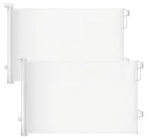 2 Pack Cumbor Retractable Safety Gate Indoor Outdoor Mesh Gate Up to 55"x33" - Picture 1 of 6