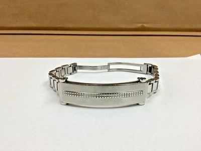 Pulsera Montblanc Hombre Tono Plata Acero Inoxidable Eslabón Hecho en Alemania 7.5 pulgadas Foto 1 de 4