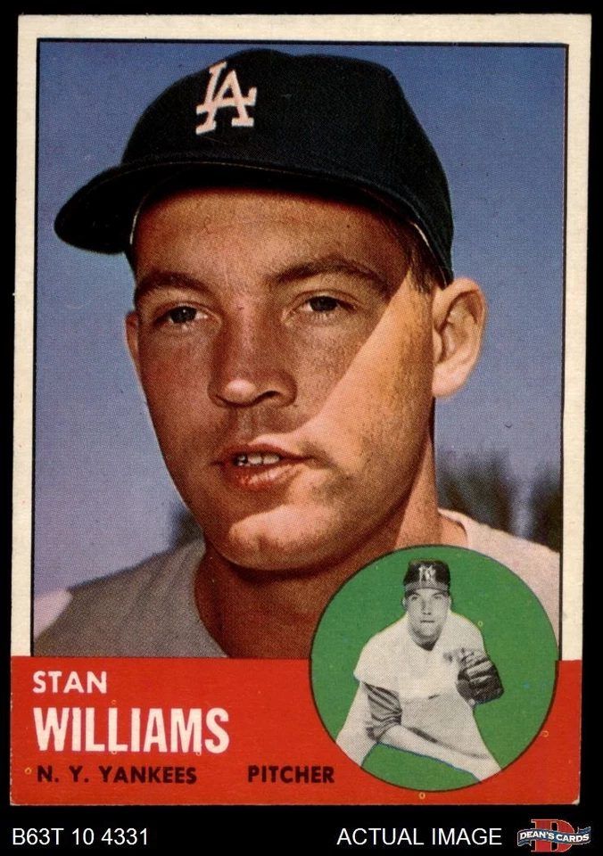 1963 Topps #42 Stan Williams Yankees 7.5 - NM+ - Image 1 of 1