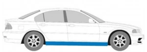 Schweller Reparaturblech für BMW E46 3 1998-2005 / Links + Rechts / Kombi / - Bild 1 von 2