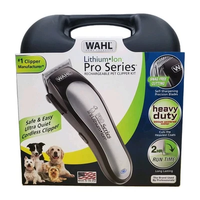 Wahl Lithium Ion Pet Hair Trimming Kit Pro Series Dog Clipper 12 Piece w/ Case - Image 1 of 4