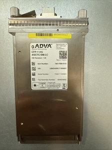 Sieć optyczna ADVA CFP/112G #DCTC/SM/LC 1061700619-01 Moduł nadawczo-odbiorczy - Zdjęcie 1 z 3