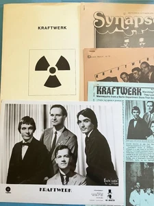 Kraftwerk , original vintage press kit headshot photo with tear sheets & FOLDER - Picture 1 of 7