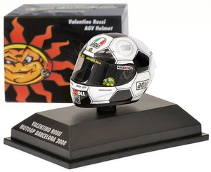 Minichamps Valentino Rossi Helmet - MotoGP Barcelona 2008 1/8 Scale - Picture 1 of 2