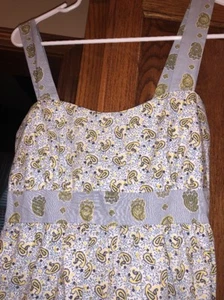 Mujer Juniors CHARLOTTE RUSSE Sz S Blue Paisley Algodón Casual Vestido de Verano - Imagen 1 de 7