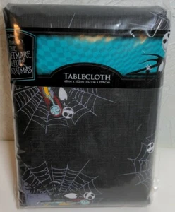 The Nightmare Before Christmas 60" x 102" rectangle table cloth flannel backing - Picture 1 of 5