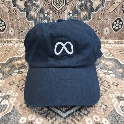 Кепка с логотипом Meta Facebook синяя с регулируемым ремешком сзади унисекс кепка OSFA для взрослых - Изображение 1 из 4