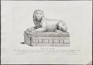Zanetti - Estatua de mármol de Lyon. Grabado folio original 49, 1743 - Imagen 1 de 2