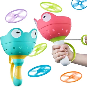 Kids Outdoor Toys for 3 4 5 6 7 8 Years Old Boys Girls, Flying Discs Launcher To - Picture 1 of 7