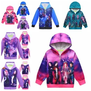 Pop Descendants 3 Zipper Hoodies Cute Girls Casual Hoodies Jacket Christmas Gift - Picture 1 of 19