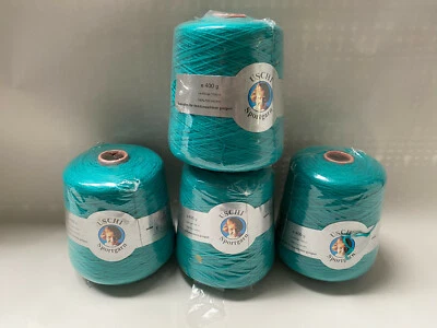 4x 400g=1.600g 4x 1.200m Uschi SPORTGARN 100% Polyacryl Farbe TÜRKIS WOLLE# H270 - Bild 1 von 3