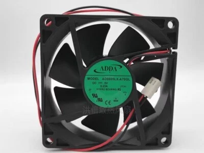 ADDA AD0805LX-A70GL 8025 DC5V 0.23A 8CM 2-Pin Silent Cooling Fan - Image 1 of 3