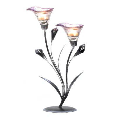Lily Candle Holder Home/Garden Decor Modern Art Stand Wedding Centerpiece Calla - Image 1 of 4