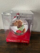 Christmas Holiday Photo Ball Ornament Gift Craft Pre-owned