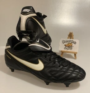 Botas de fútbol Nike Tiempo Legend III FG UK 9 raras 2010 modelo 359571-018 CANTONA - Imagen 1 de 18