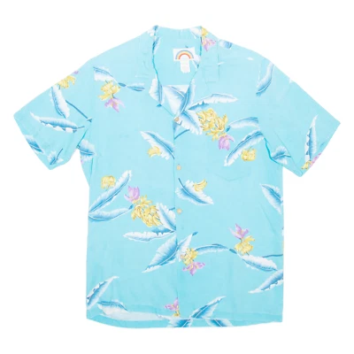 PARADISE FOUND Mens Hawaiian Shirt Blue Floral M - Image 1 of 4