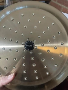 Delta RP72568PN 2.5 GPM 9-3/8"W Rain Shower Head Rushed Nickel - Picture 1 of 3