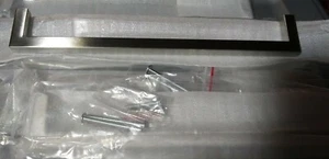 Lot of 6 9" Center Modern Rectangular Satin Nickel Kitchen Cabinet Pull Handles  - Picture 1 of 2