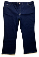 LEE Jeans Men 5XL 56W 30L Comfort Waist Reg Straight Stretch Dark Wash BlueDenim