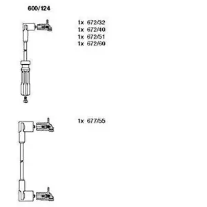 BREMI Ignition Cable Kit For VOLVO 240 740 760 940 II 960 271483 - Picture 1 of 1
