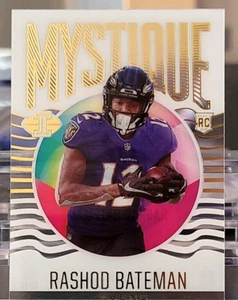 2021 Illusions MY-10 RC Mystique RASHOD BATEMAN NFL Baltimore Ravens Fußball - Bild 1 von 2