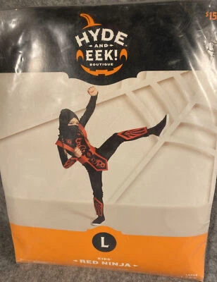 Hyde & Eek Boutique Niños Rojo Ninja Halloween Disfraz Mono - Grande Foto 1 de 4