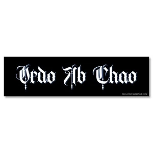 Ordo Ab Chao Masonic Bumper Sticker - Picture 1 of 1