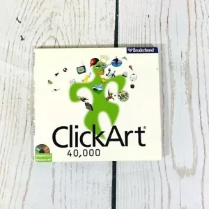 Brøderbund ClickArt 40,000 3 CD's - Click Art Window 95- Vintage - Picture 1 of 4