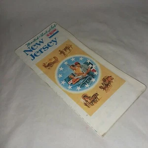 Vintage 1976 77 Exxon New Jersey Highway Map Folding Tiger Mileage Guide plus - Bild 1 von 6