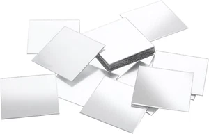 25 Pack Mini Size Square Mirror, Acrylic Small Mirror, 2 Inch Adhesive Mirror Ti - Picture 1 of 9
