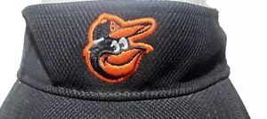 New Era Baltimore Orioles Visor Hat Size Small-Medium Cap Center Logo Black MLB - Picture 1 of 12