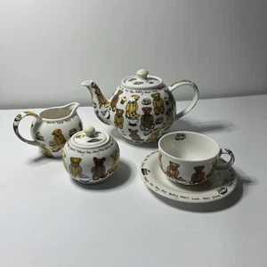 Cardew “Kit-Tea” Cat Teapot, Sugar &Creamer, Cup and Saucer - Picture 1 of 8