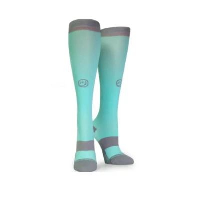 NWOT Crazy Compression Mint/Gray OTC Knee High Socks - Image 1 of 2